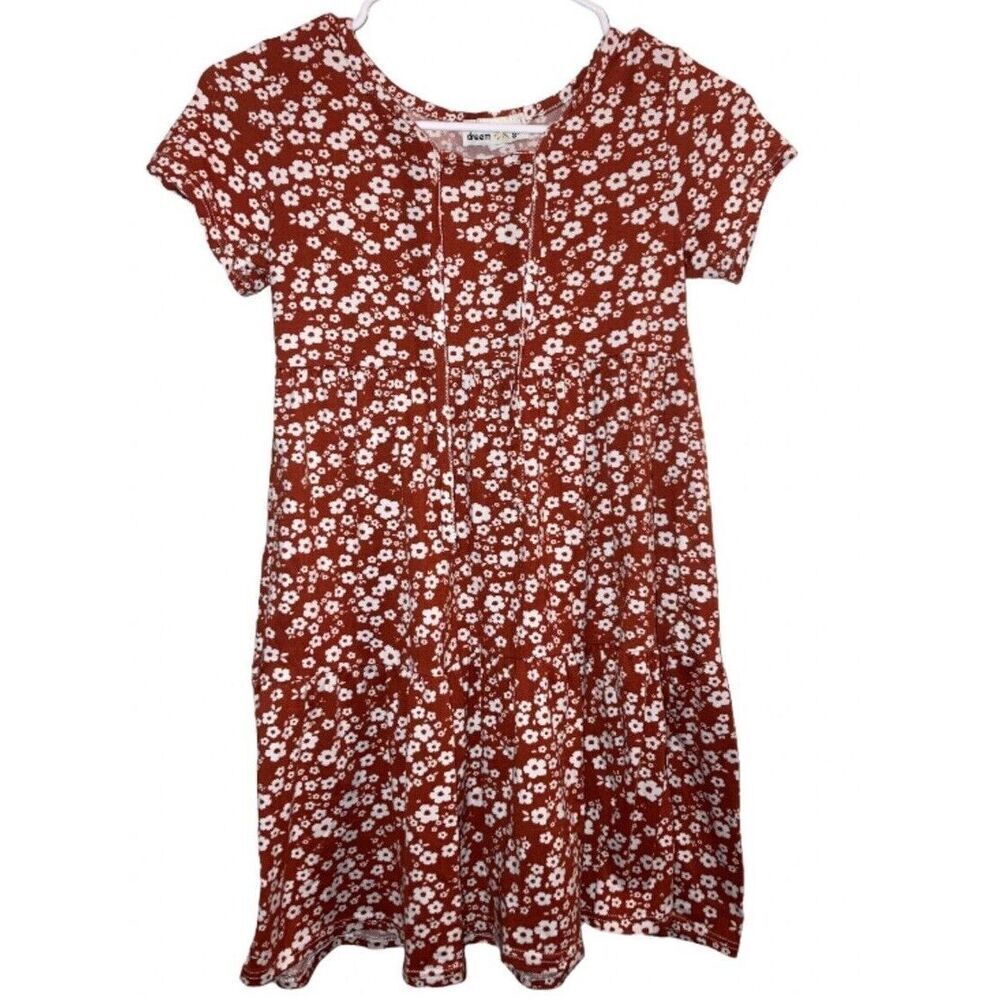 🦄3/$15🦄 Dream Girl | Red Floral Dress Size 10